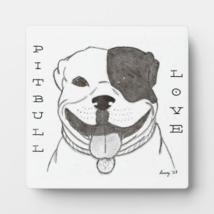 Pitbull Love Plaque