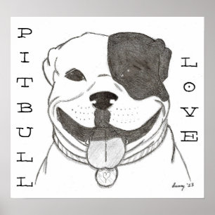 Pitbull Love Poster