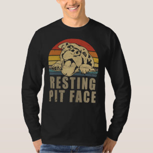 Pitbull Love Retro Vintage Resting Pit T-Shirt