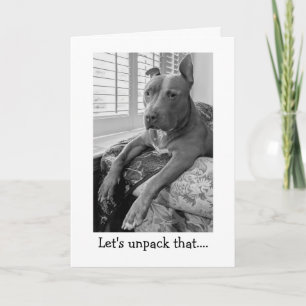 Pitbull Love Thinking of You Card