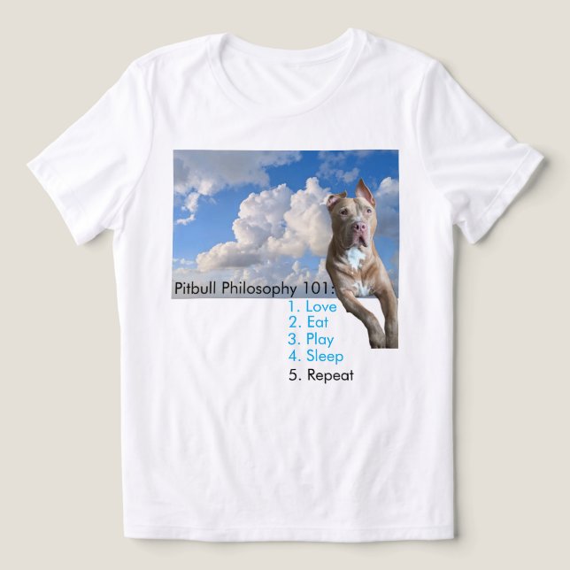 Pitbull Love Tri-Blend Shirt (Design Front)