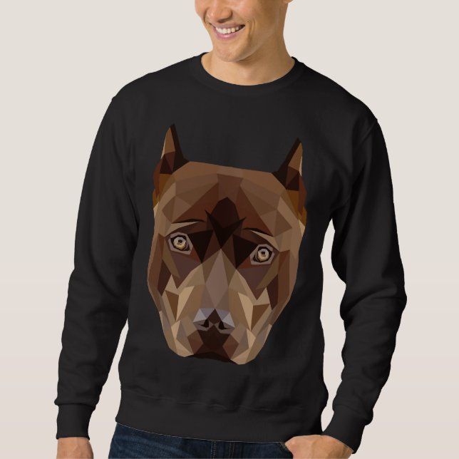 Pitbull Low Poly Sweatshirt (Front)