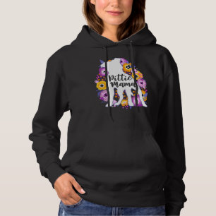 Pitbull Mama Purple Flowers Pittie Mum Cute Pit Bu Hoodie
