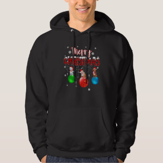 Pitbull Merry Christmas Cute Plaid Leopard Pittie  Hoodie
