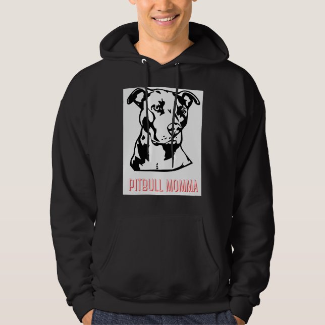 Pitbull Momma Hoodie (Front)
