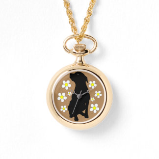 Pitbull Momma Womens Gold Wrap Watch