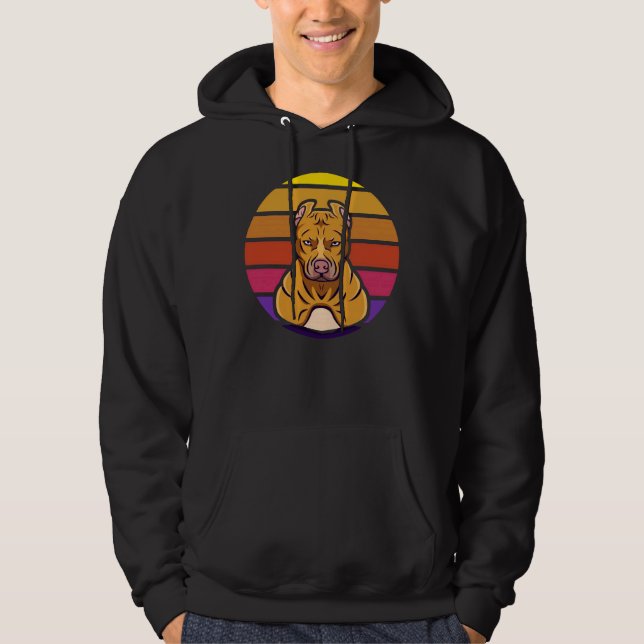 Pitbull Mum 333 Hoodie (Front)