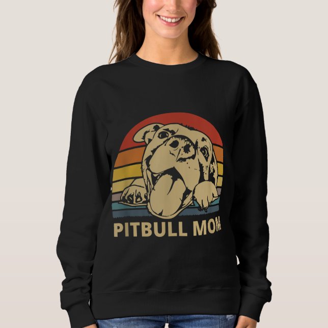 Pitbull Mum design for Pitbull and Pibble Moms Sweatshirt (Front)