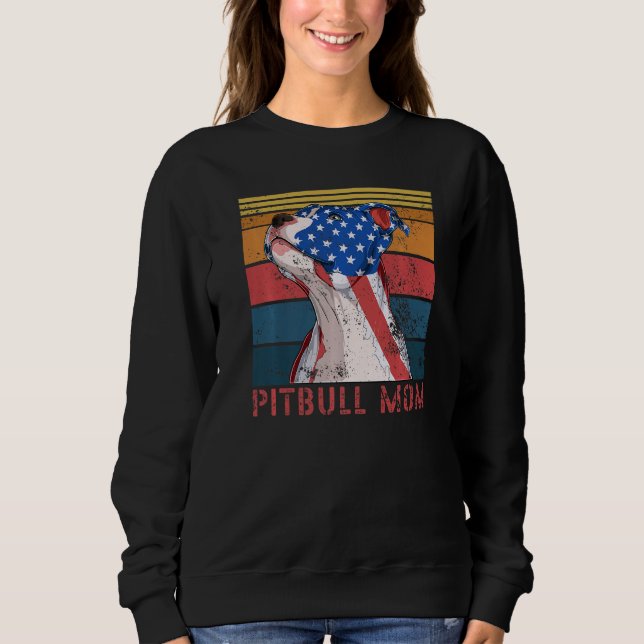 Pitbull mum dog pet  1 sweatshirt (Front)