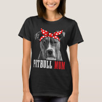 Pitbull Mum Funny Cute Vintage Pitbull Dog Mum