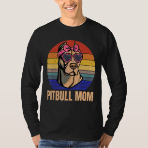 Pitbull Mum Love Pitbulls Cute Pit Bull Dog Breed T-Shirt
