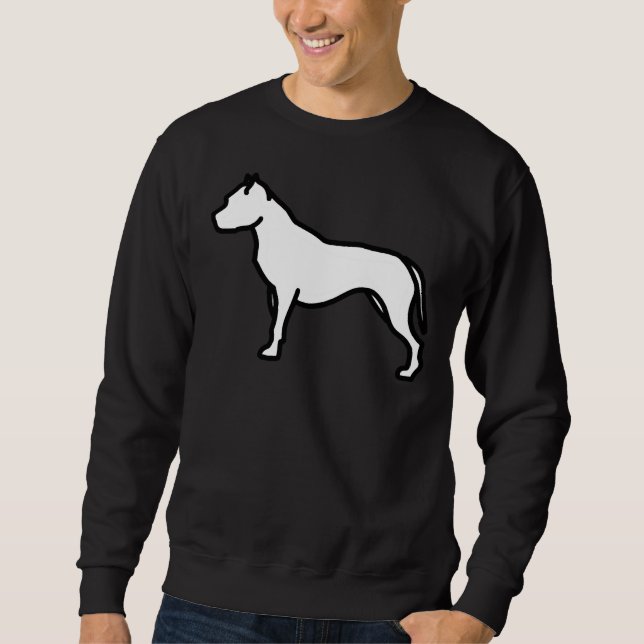 Pitbull Outline Sweatshirt (Front)
