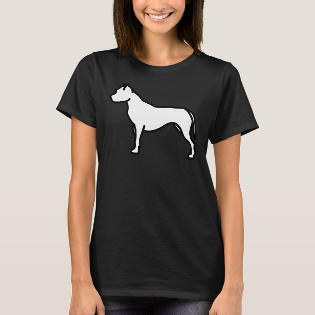 Pitbull Outline T-Shirt (Front)