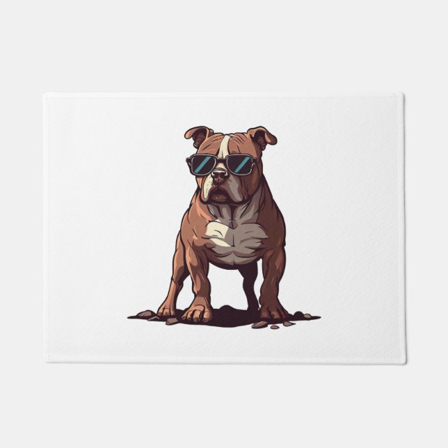 Pitbull Owner Gifts Doormat (Front)