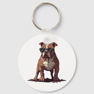 Pitbull Owner Gifts Key Ring