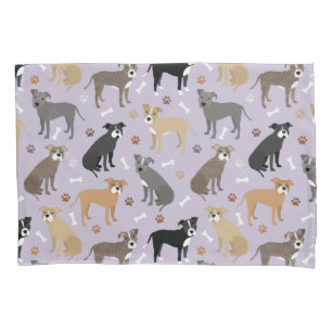 Pitbull Paws and Bones Pillowcase