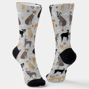 Pitbull Paws and Bones Socks