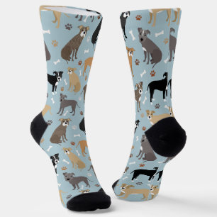 Pitbull Paws and Bones Socks