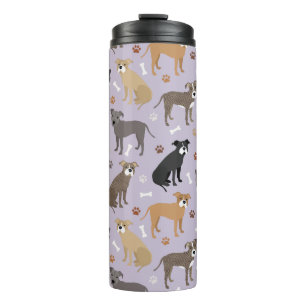 Pitbull Paws and Bones Thermal Tumbler