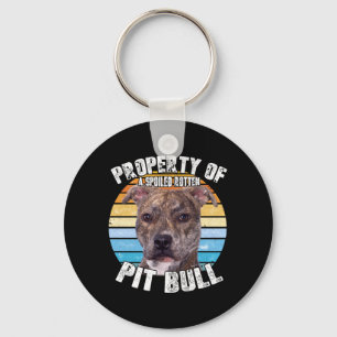 Pitbull Pit Bull Pittie Brindle Owner Lover Key Ring