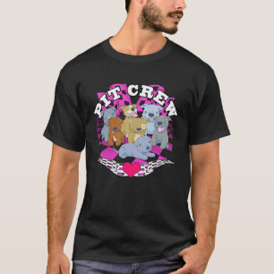 Pitbull Pit Crew Racing Style Dog T-Shirt