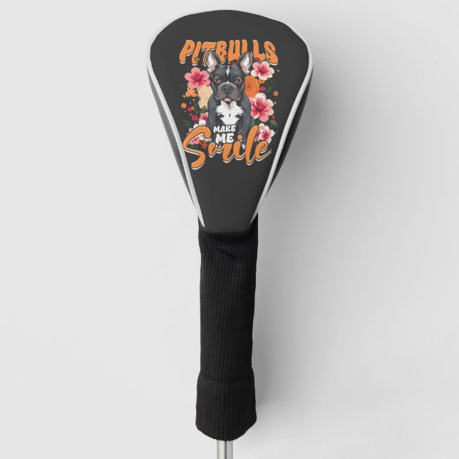 Pitbull Pitbulls Golf Head Cover (Front)
