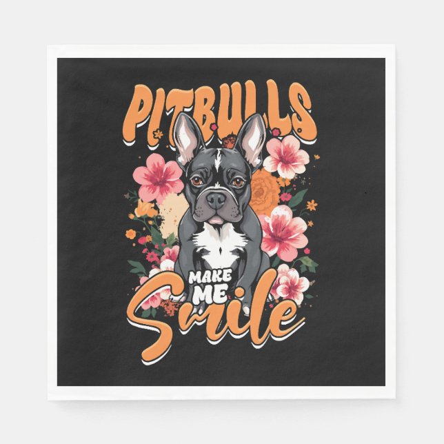 Pitbull Pitbulls Napkin (Front)