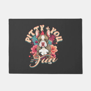Pitbull Pitbulls Pitty + You = Fun Doormat