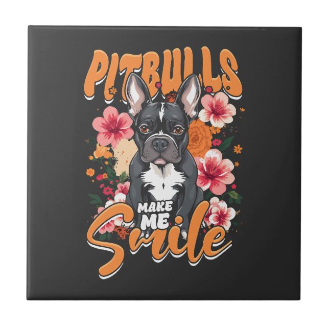 Pitbull Pitbulls Tile (Front)