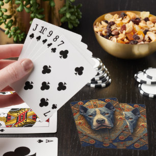 Pitbull " Pittie " Mediaeval Playing Cards