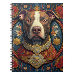 Pitbull " Pittie " Spiral Notebook 