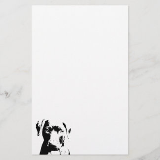 Pitbull puppy face stationery