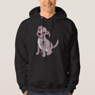 Pitbull Puppy Tattoo I Heart Mum Hoodie