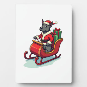 Pitbull Santa Ride Plaque