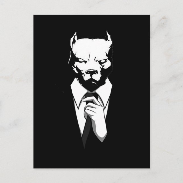 Pitbull suit postcard (Front)