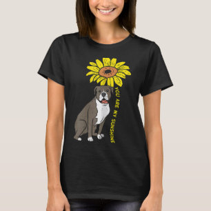 Pitbull Sunflower Sunshine Pitties Pet Dog Lover O T-Shirt