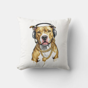 Pitbull T-shirt street style Cushion