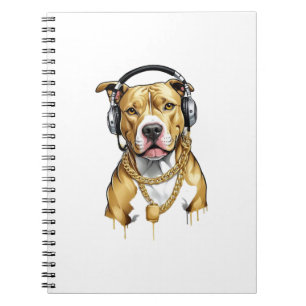 Pitbull T-shirt street style Notebook