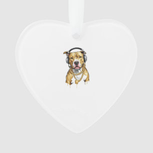 Pitbull T-shirt street style Ornament