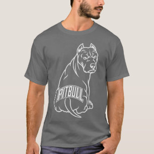 Pitbull Tattoo, Pit Bull Dog Lovers, I Love Dogs P T-Shirt
