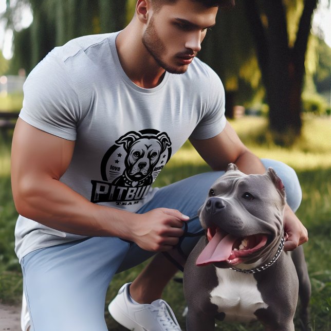 Pitbull Team T-Shirt (Pitbull team love loyalty logo )