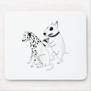 Pitbull Terrier Dog Animal Dalmatian Tattoo Puppy  Mouse Mat