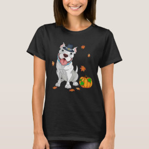 Pitbull Thanksgiving Costume Pilgrim Turkey Men T-Shirt