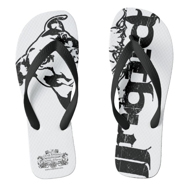 Pitbull Tribal Flip-flops Flip Flops (Footbed)