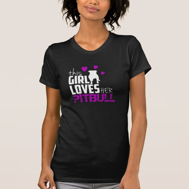 pitbull tshirt for woman (Front)