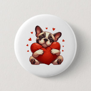 Pitbull Valentine's Day Gifts 6 Cm Round Badge
