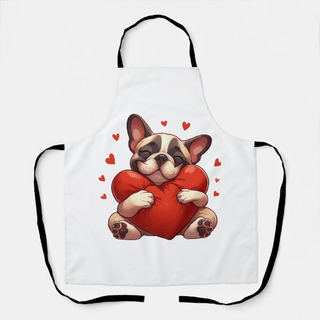 Pitbull Valentine's Day Gifts Apron (Front)