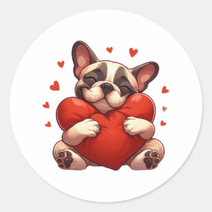 Pitbull Valentine's Day Gifts Classic Round Sticker