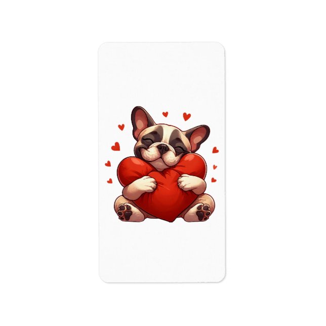 Pitbull Valentine's Day Gifts Label (Front)