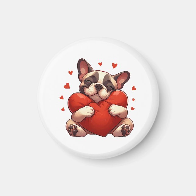 Pitbull Valentine's Day Gifts Magnet (Front)